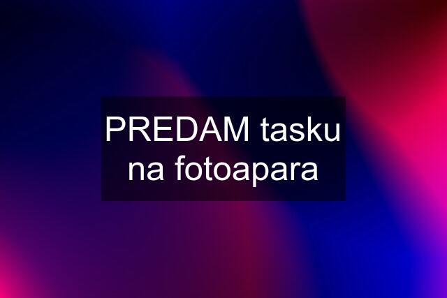 PREDAM tasku na fotoapara