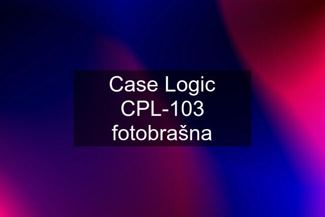 Case Logic CPL-103 fotobrašna