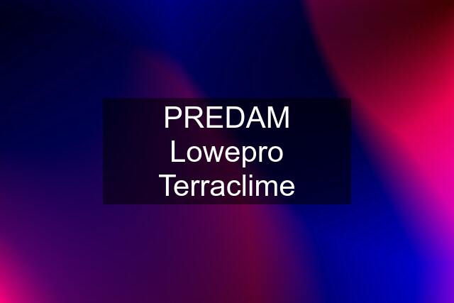 PREDAM Lowepro Terraclime