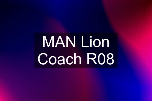 MAN Lion Coach R08