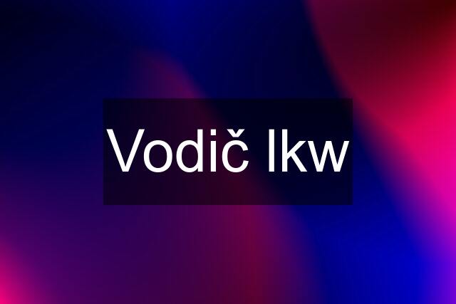 Vodič lkw