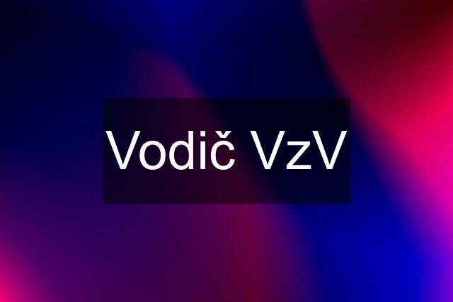 Vodič VzV