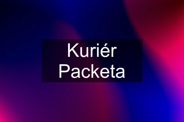 Kuriér Packeta