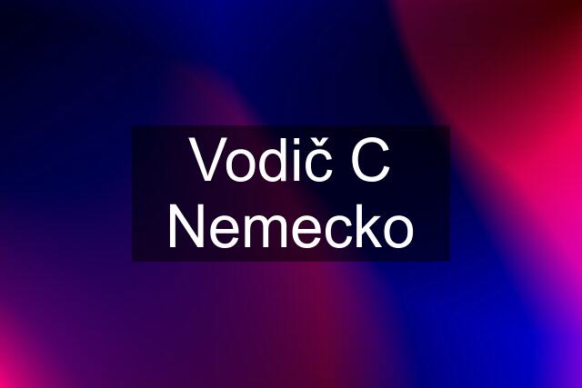 Vodič C Nemecko