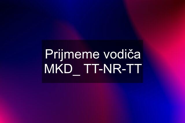 Prijmeme vodiča MKD_ TT-NR-TT