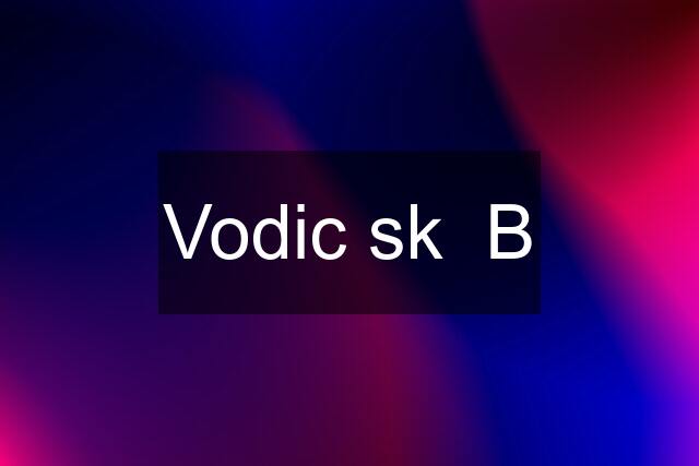 Vodic sk  "B"