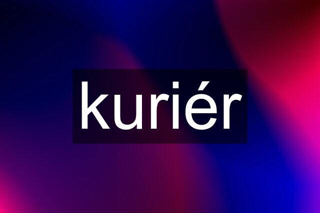 kuriér