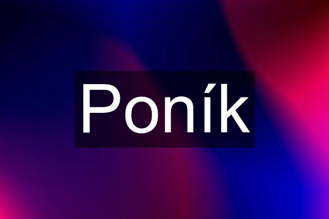 Poník