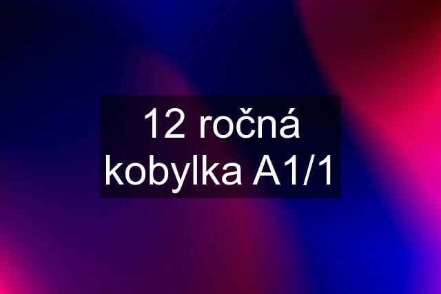 12 ročná kobylka A1/1