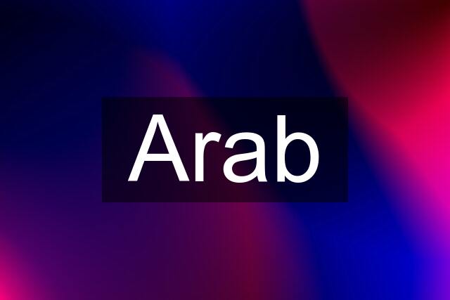 Arab