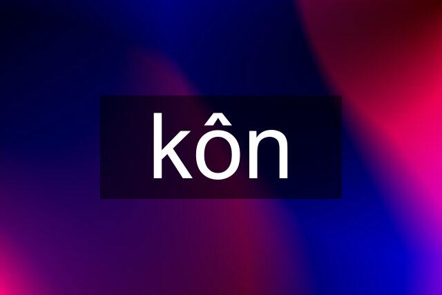 kôn