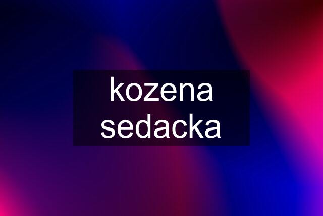 kozena sedacka