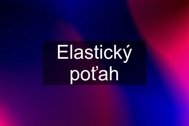 Elastický poťah