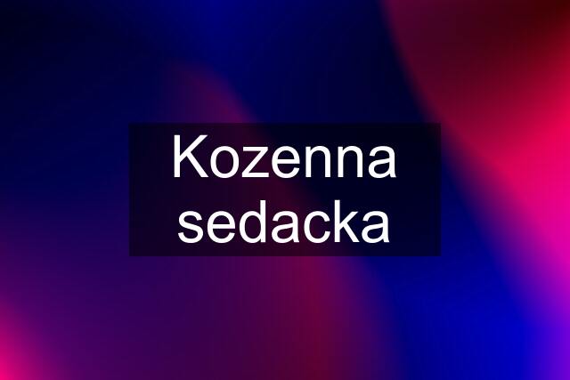 Kozenna sedacka