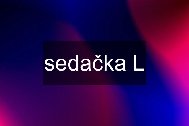 sedačka L