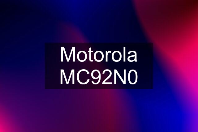 Motorola MC92N0