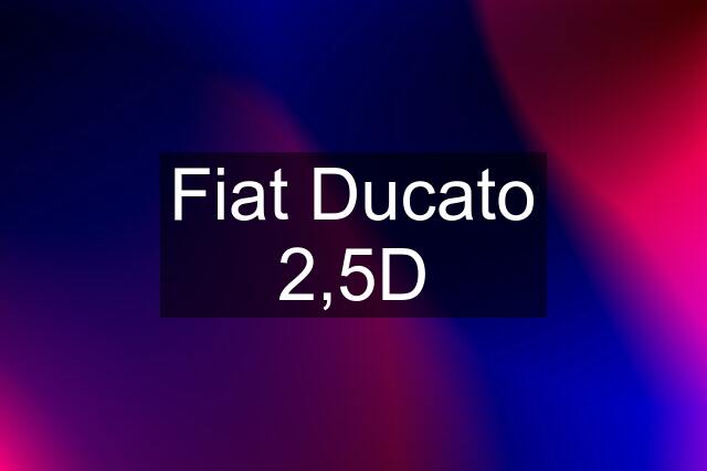 Fiat Ducato 2,5D