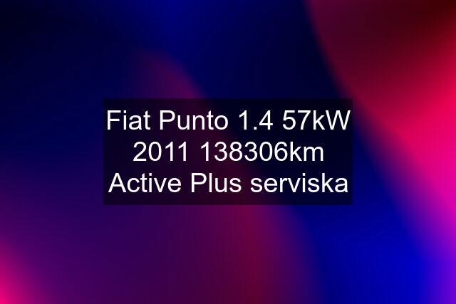 Fiat Punto 1.4 57kW km Active Plus serviska