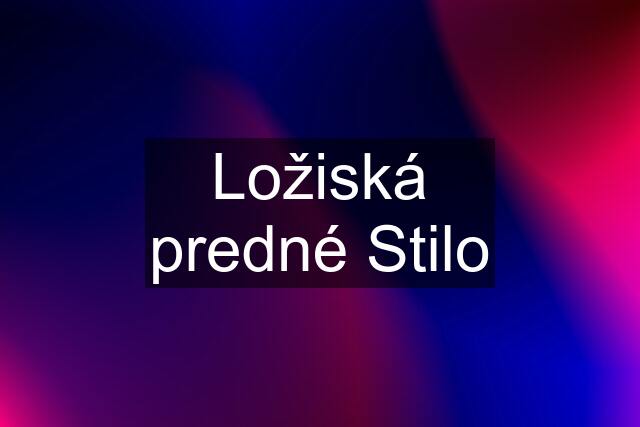 Ložiská predné Stilo