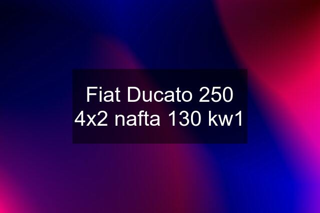 Fiat Ducato 250 4x2 nafta 130 kw1