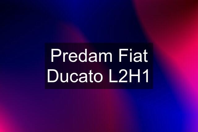 Predam Fiat Ducato L2H1