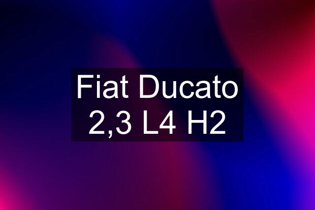 Fiat Ducato 2,3 L4 H2