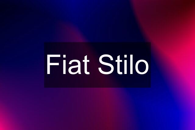 Fiat Stilo