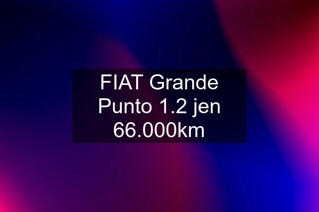 FIAT Grande Punto 1.2 jen 66.000km