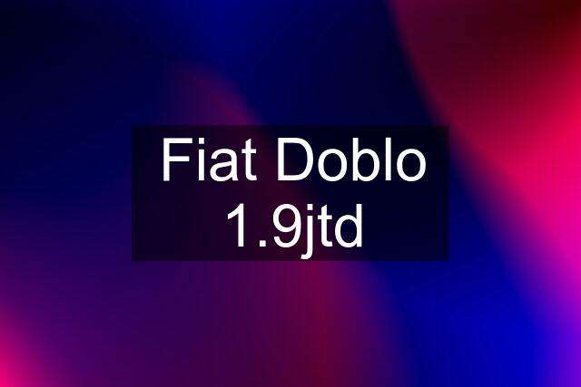 Fiat Doblo 1.9jtd