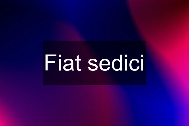 Fiat sedici