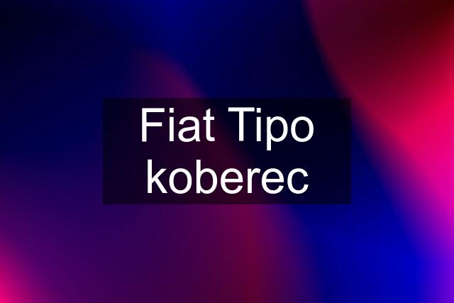 Fiat Tipo koberec