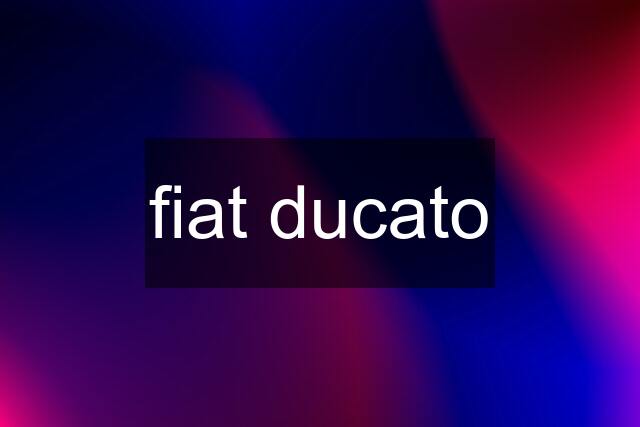 fiat ducato