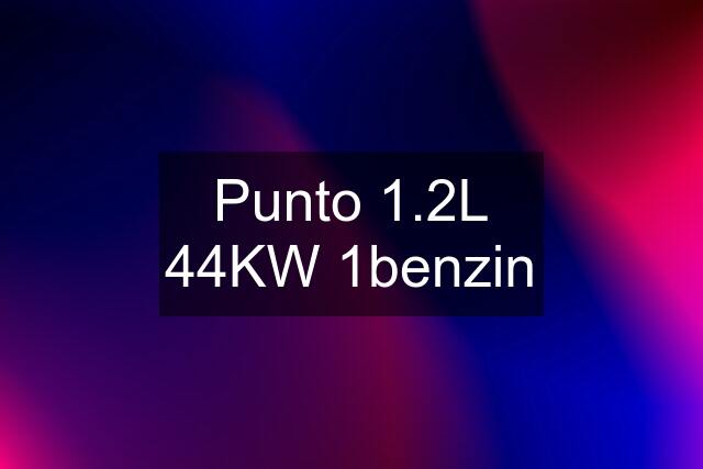 Punto 1.2L 44KW 1benzin