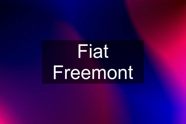 Fiat Freemont