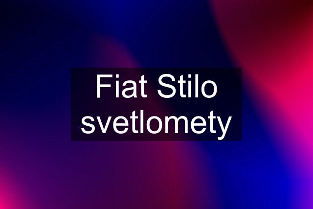 Fiat Stilo svetlomety