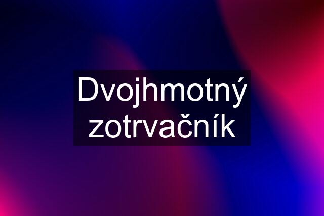 Dvojhmotný zotrvačník