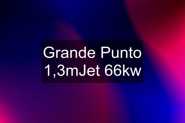 Grande Punto 1,3mJet 66kw