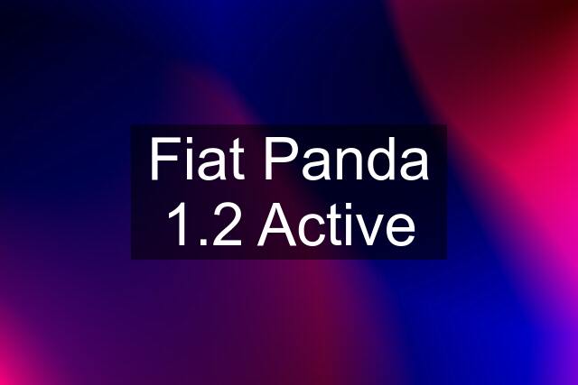 Fiat Panda 1.2 Active
