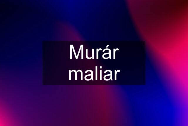 Murár maliar