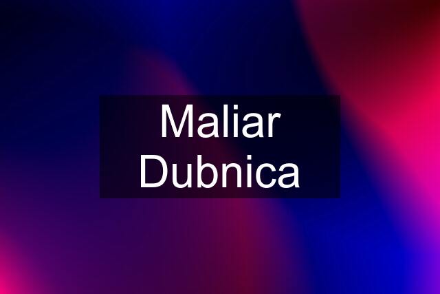 Maliar Dubnica