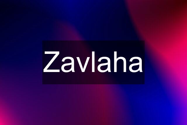 Zavlaha