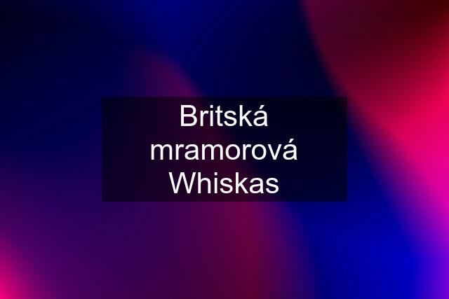 Britská mramorová Whiskas