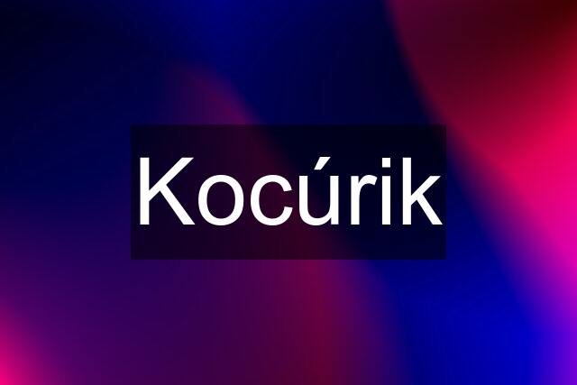 Kocúrik