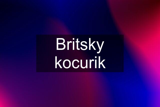 Britsky kocurik