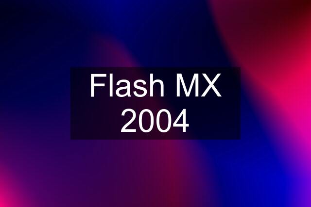 Flash MX 2004