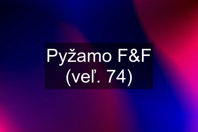 Pyžamo F&F (veľ. 74)