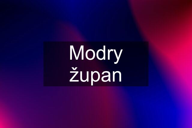 Modry župan