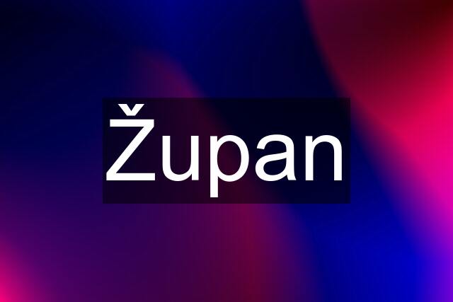 Župan