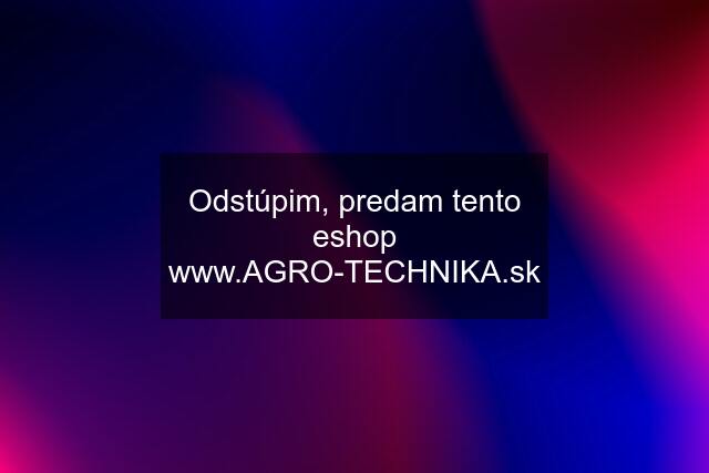 Odstúpim, predam tento eshop 