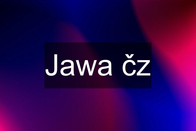 Jawa čz